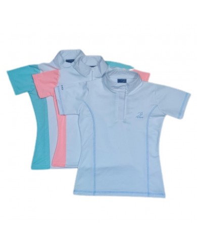 CAMISETA RIDERS DRY-FIT NIÑA MANGA CORTA TALLA 14 BLANCA