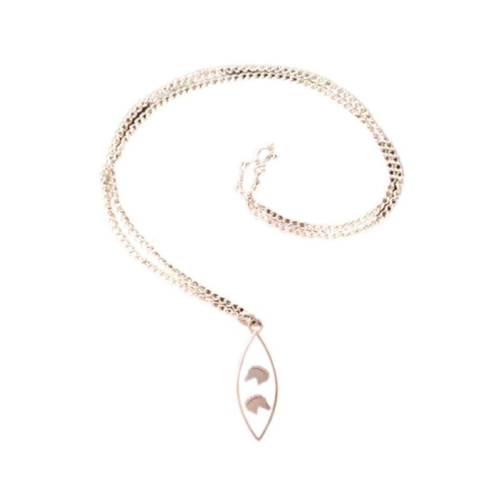 COLLAR SILUETA CABALLO NEGRO