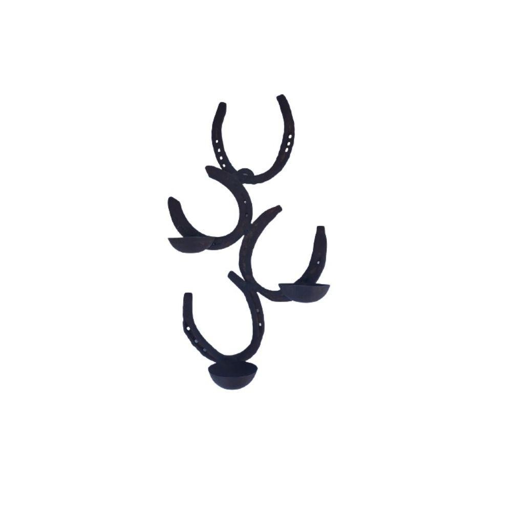 HORSE SHOE CANDLE HOLDER X 3