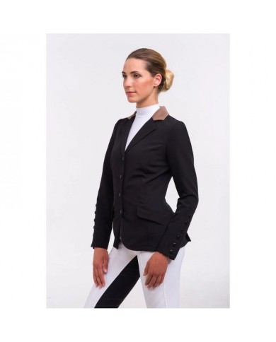 CHAQUETA CAVALLERIA SOFTSHELL NEGRO/CAPUCHINO TALLA M