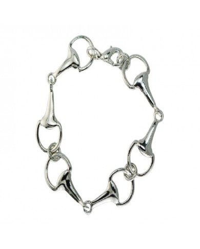 PULSERA MEDIANA EGGBUTT PLATEADA