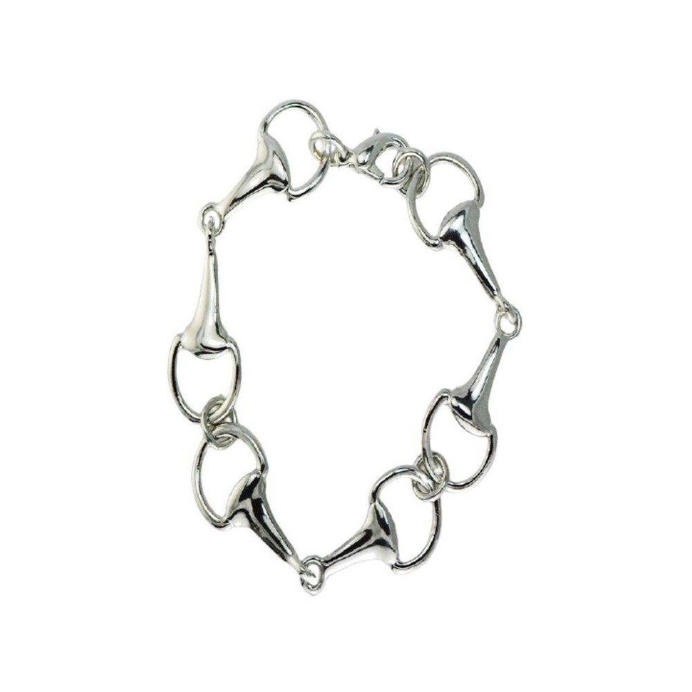 PULSERA MEDIANA EGGBUTT PLATEADA