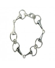 PULSERA MEDIANA EGGBUTT PLATEADA