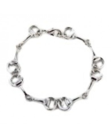 PULSERA PEQUEÑA SNAFFLE RHODIUM