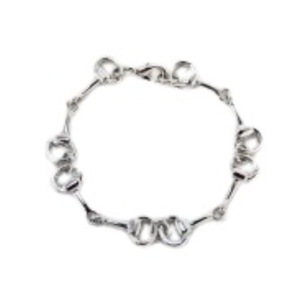 PULSERA PEQUEÑA SNAFFLE RHODIUM