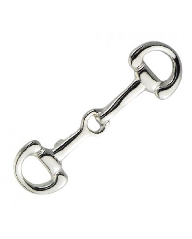 PIN BIT SNAFFLE PLATEADO