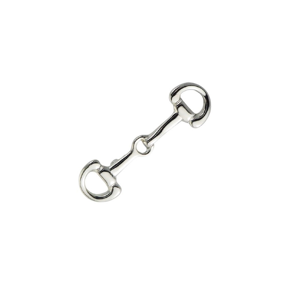 PIN BIT SNAFFLE PLATEADO