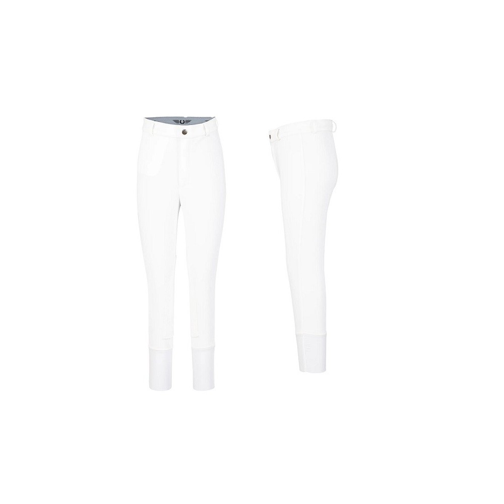 BREECHE TUFFRIDER RIBB KNEE PATCH TALLA 06 BLANCO