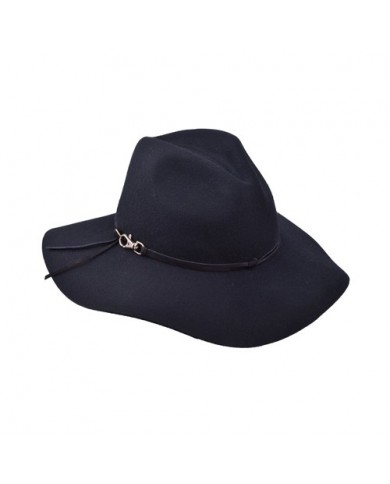SOMBRERO HAT WOOL FELT LAURA BLACK TALLA L