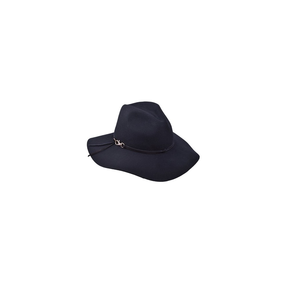 SOMBRERO HAT WOOL FELT LAURA BLACK TALLA L