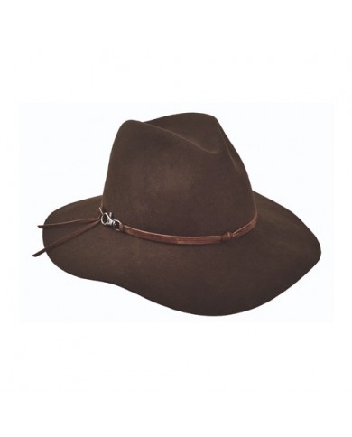 SOMBRERO HAT WOOL FELT LAURA CHOCO TALLA L