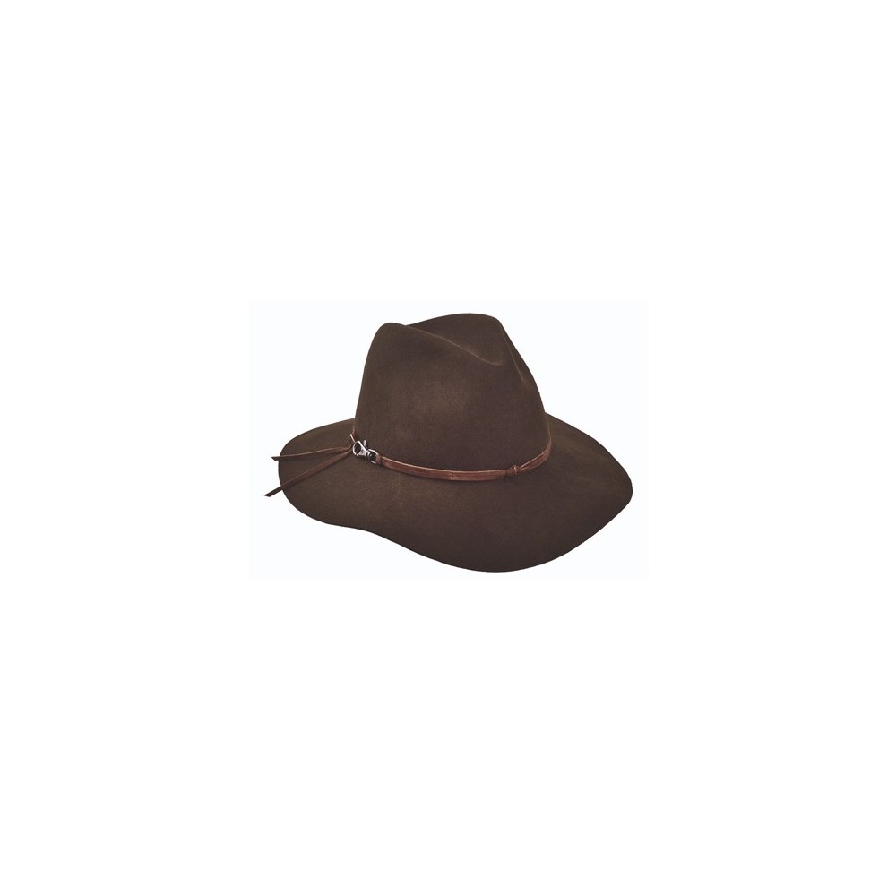 SOMBRERO HAT WOOL FELT LAURA CHOCO TALLA L