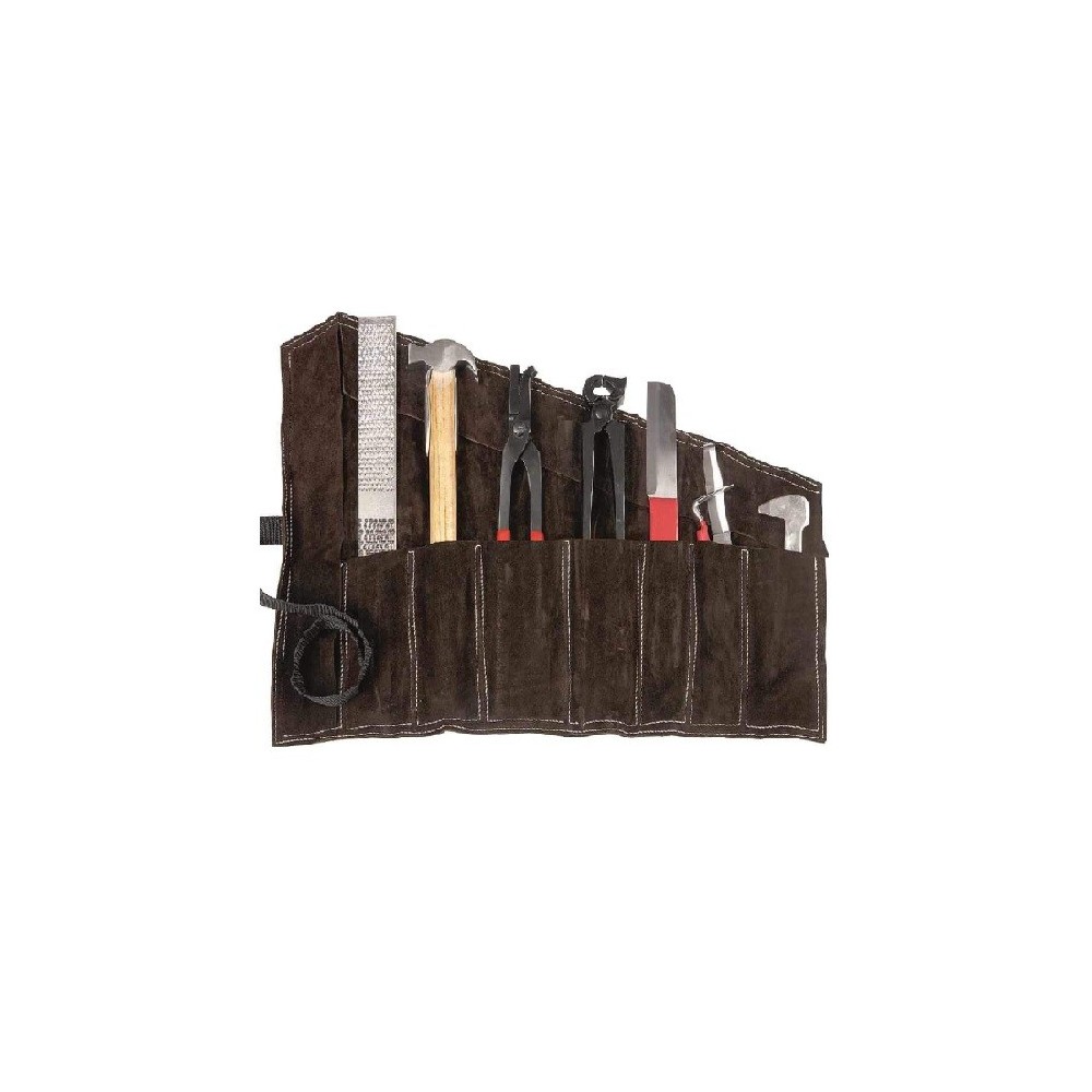 EQUIPO DE HERRAR 9 PIEZAS HISMAR (ESTUCHE CUERO)