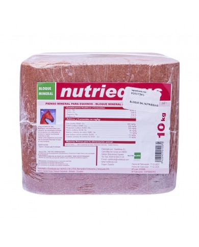 BLOQUE SAL NUTRIEQUUS 10 KG BLOQUE SAL NUTRIEQUUS 10 KG