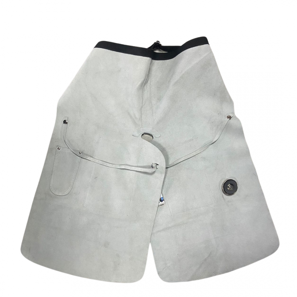 MANDIL TOUGH-1 HERRERO ECONOMICO CUERO