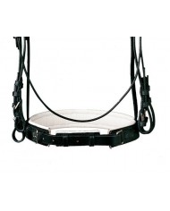 CABEZADA LEXHIS DOBLE RIENDA MUSEROLA DOS PIEZAS NEGRA