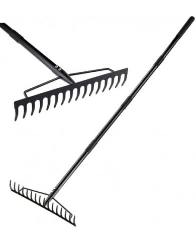 RASTRILLO PARA PAJA MANGO METALICO