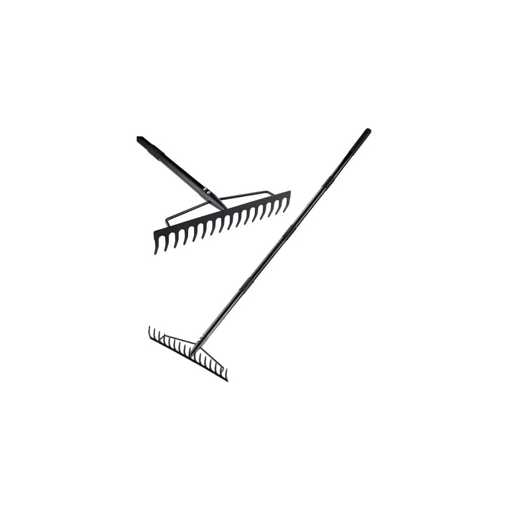 RASTRILLO PARA PAJA MANGO METALICO