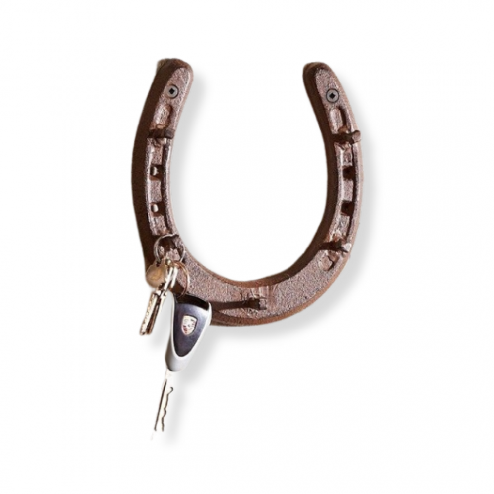 GANCHO DE PARED CON DISEÑO HERRADURA HIERRO