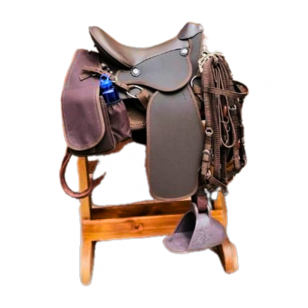 SILLA DE VAQUERIA JP SINTETICA + ALFORJA COMBO SILLA DE VAQUERIA JP SINTETICA + ALFORJA COMBO