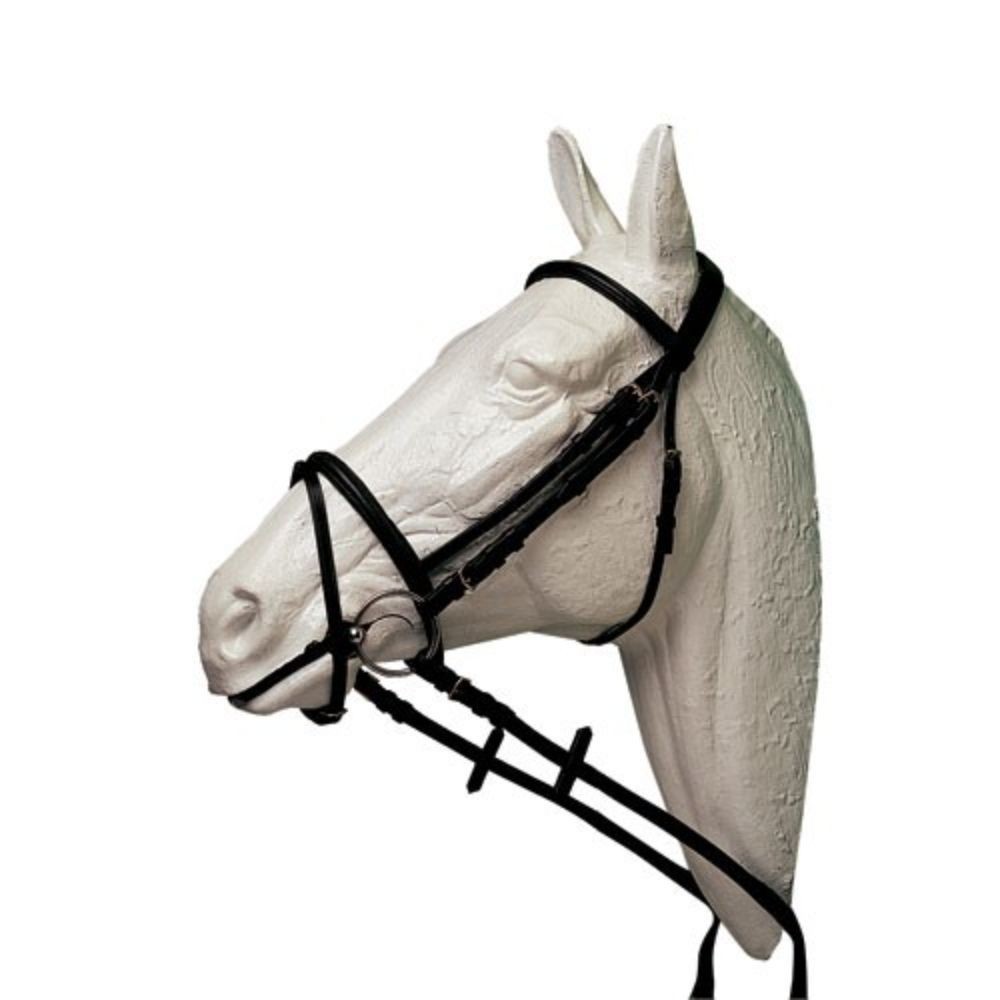 CABEZADA HH ALOMADA CON CIERRA BOCA Y RIENDA LONA