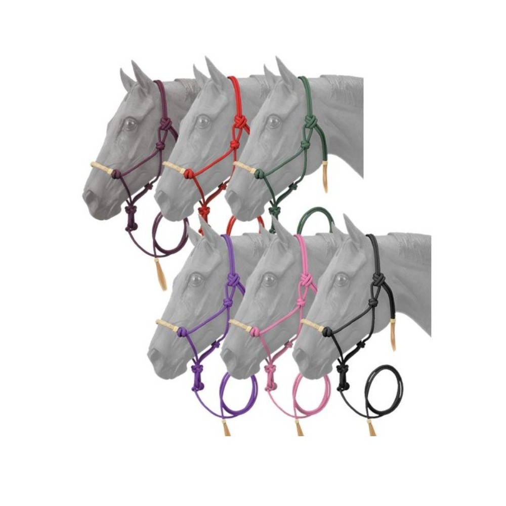 JAQUIMA NUDOS CON MUSEROLA RAWHIDE + TIRO