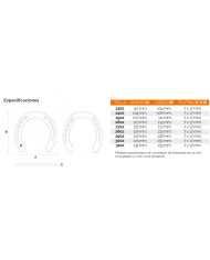 HERRADURA PESTAÑADA MP/PDP LA MONTAÑA