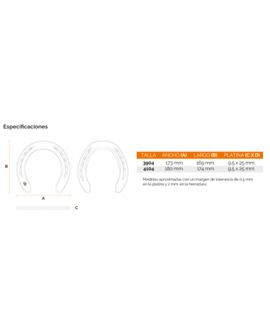 HERRADURA PESTAÑADA MP/PDP LA MONTAÑA