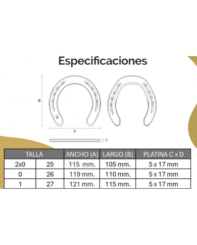HERRADURA SUPER LEVE 18x5