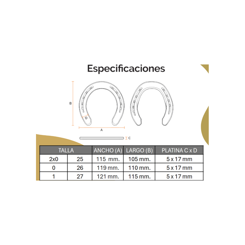 HERRADURA SUPER LEVE 18x5