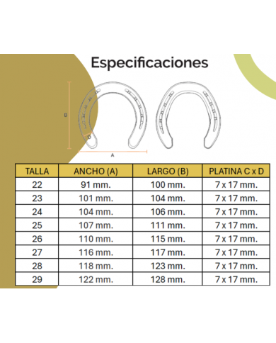 HERRADURA LISA LA MONTAÑA