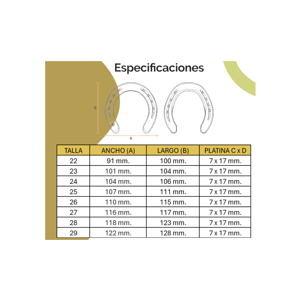 HERRADURA LISA LA MONTAÑA HERRADURA LISA LA MONTAÑA