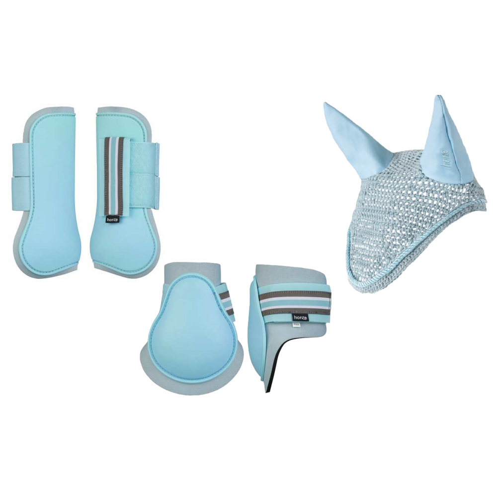 JUEGO DE TENDONERAS Y TOBILLERAS HORZE COLORES + OREJERA