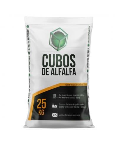 SACO CUBOS DE ALFALFA MASTERCUBOX 25 KG SACO CUBOS DE ALFALFA MASTERCUBOX 25 KG