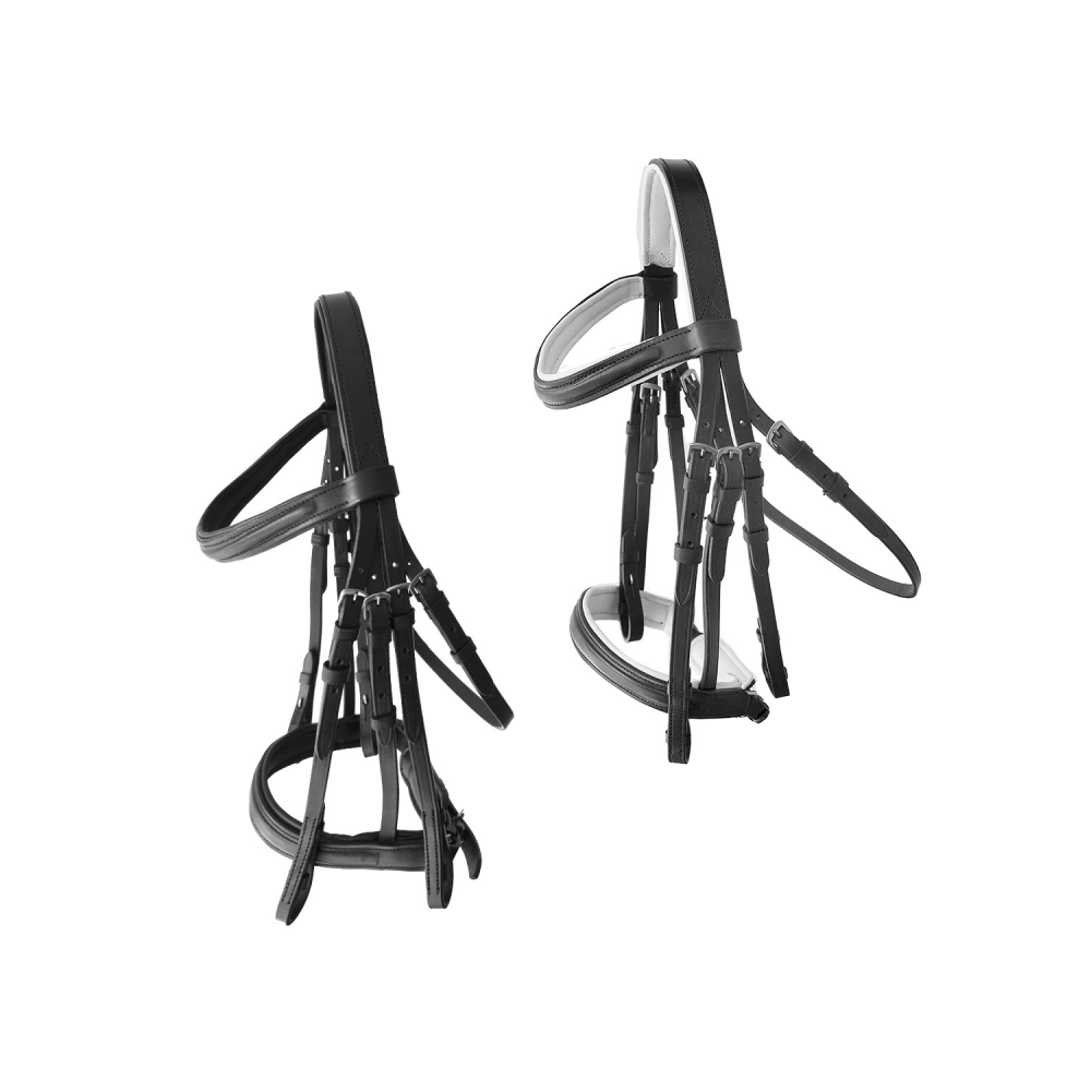 CABEZADA HH AYRA DOBLE RIENDA NEGRA