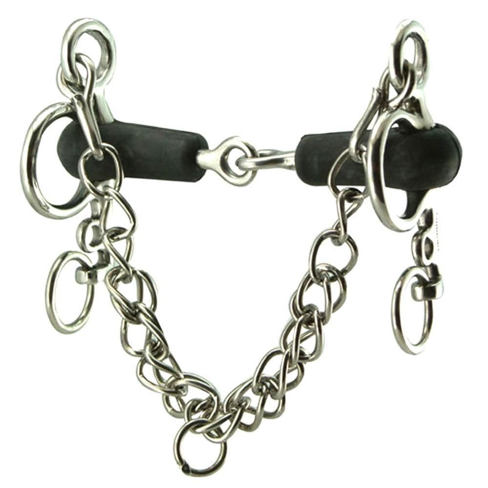 BOCADO PELHAM ARTICULADO GOMA 4 1/2''