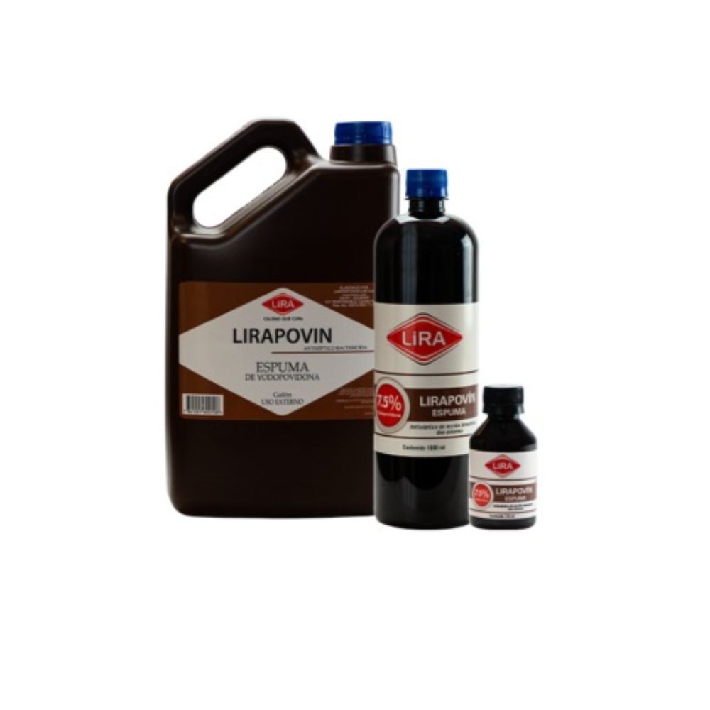 LIRAPOVIN ESPUMA 7.5% X 1000 ML.