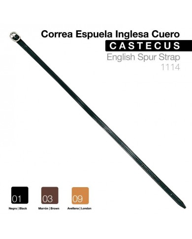 CORREA ESPUELA INGLESA CUERO CASTECUS