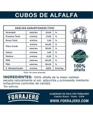 SACO CUBOS DE ALFALFA FORRAJERO 25 KG