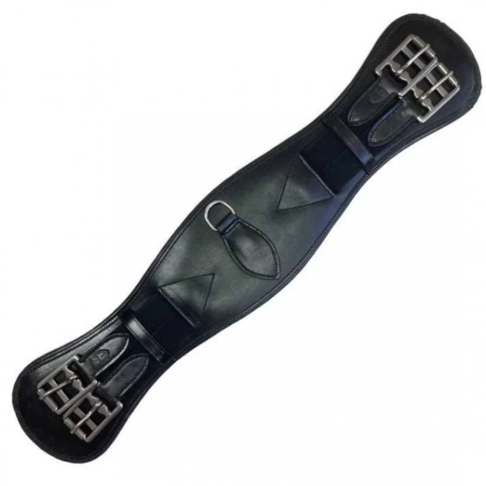 CINCHA DOMA CUERO ANATOMICA CON ELASTICOS