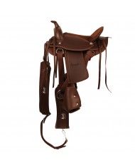 CINCHA DOMA CUERO ANATOMICA CON ELASTICOS