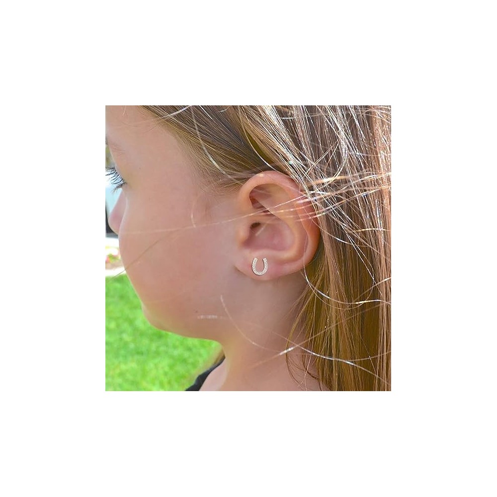 ARETES CON PIEDRA EN HERRADURA SECRET BOX