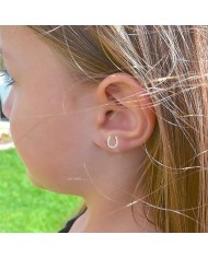 ARETES CON PIEDRA EN HERRADURA SECRET BOX