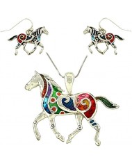 ARETES CON PIEDRA EN HERRADURA SECRET BOX