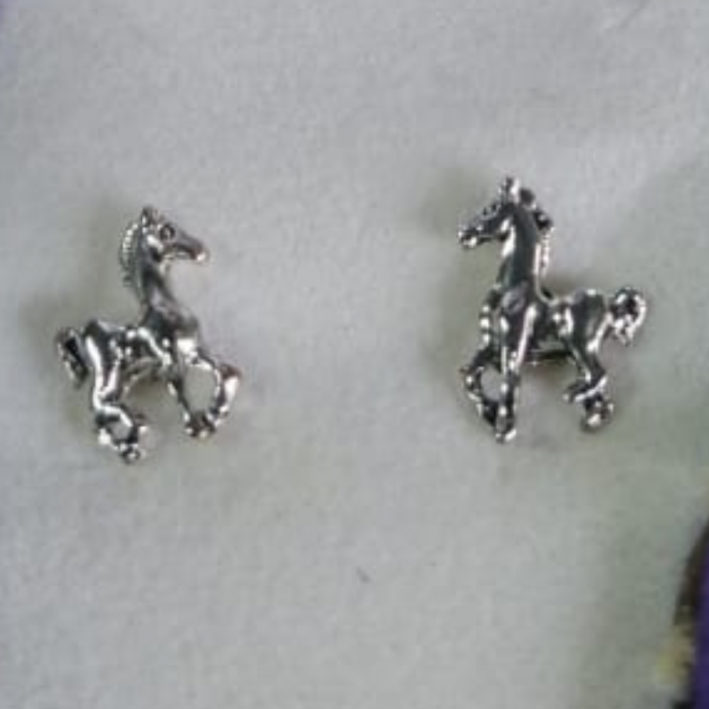 ARETES PONY GALOPANDO ESTUCHE REGALO