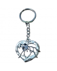 LLAVERO CORAZON/AMAZONA 2 TONOS