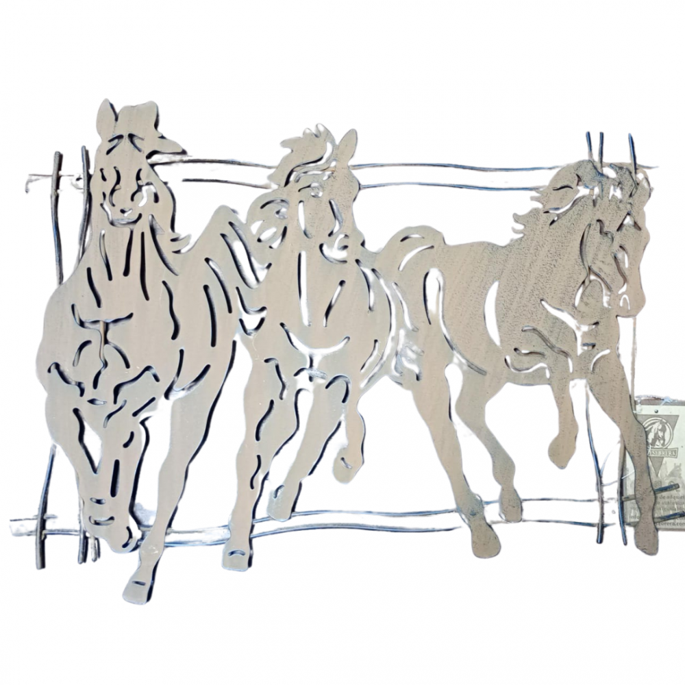 CABALLO PARA PARED EN HIERRO FUNDIDO