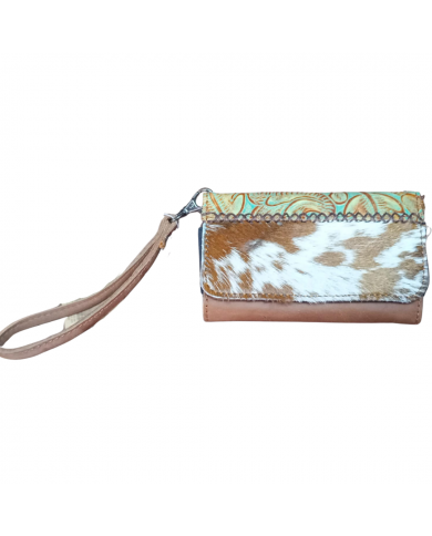 CARTERA GRABADA PIEL VACUNO