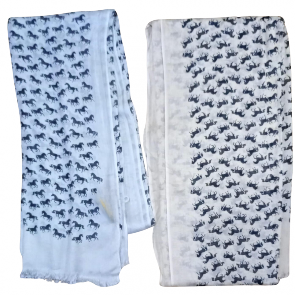 BUFANDA MOTIVOS CABALLOS