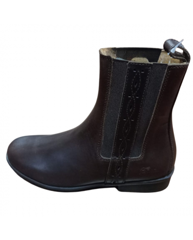 BOTIN ESPAÑOL EN CUERO CON ELASTICO